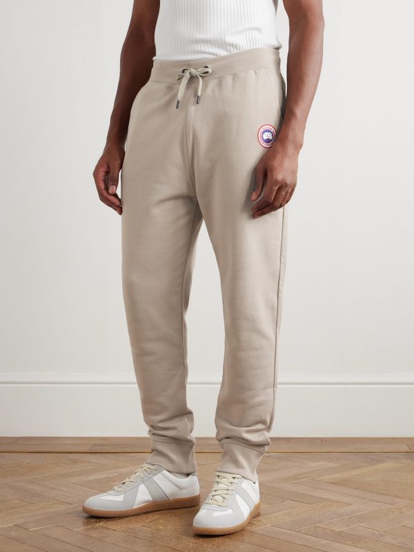 Huron Tapered Logo-Appliquéd Cotton-Jersey Sweatpants - FR Huron Tapered Logo-Appliquéd Cotton-Jersey Sweatpants - FR