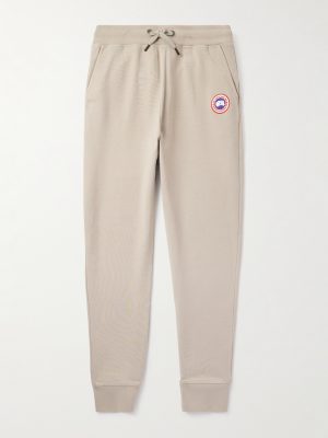 Huron Tapered Logo-Appliquéd Cotton-Jersey Sweatpants