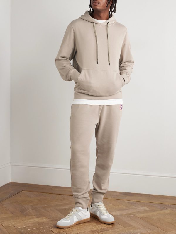 Huron Tapered Logo-Appliquéd Cotton-Jersey Sweatpants - OU Huron Tapered Logo-Appliquéd Cotton-Jersey Sweatpants - OU