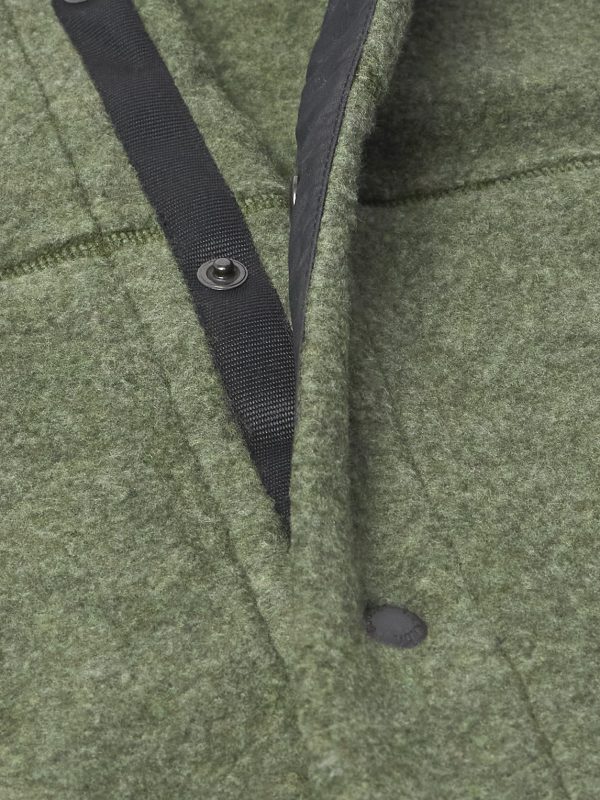 Hudson Logo-Appliquéd Recycled Wool-Blend Fleece Bomber Jacket - CU Hudson Logo-Appliquéd Recycled Wool-Blend Fleece Bomber Jacket - CU