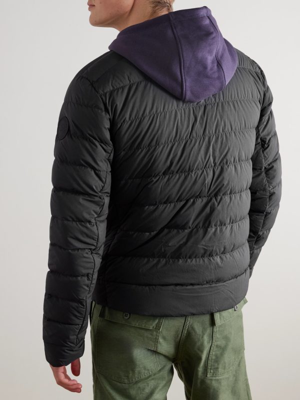 Crofton Logo-Appliquéd Quilted Enduraluxe® Down Jacket - BK