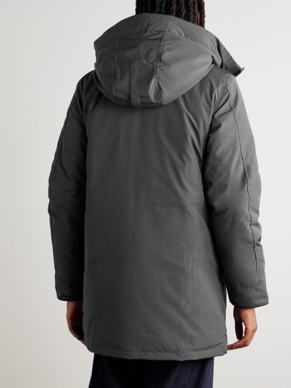 Langford CORDURA®-Trimmed Arctic Tech® Hooded Down Parka - BK
