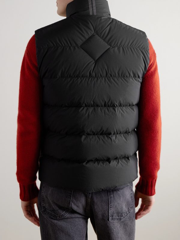 Crofton Logo-Appliquéd Quilted Enduraluxe® Down Gilet - BK Crofton Logo-Appliquéd Quilted Enduraluxe® Down Gilet - BK