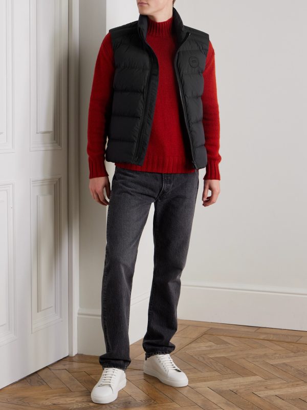 Crofton Logo-Appliquéd Quilted Enduraluxe® Down Gilet - OU Crofton Logo-Appliquéd Quilted Enduraluxe® Down Gilet - OU