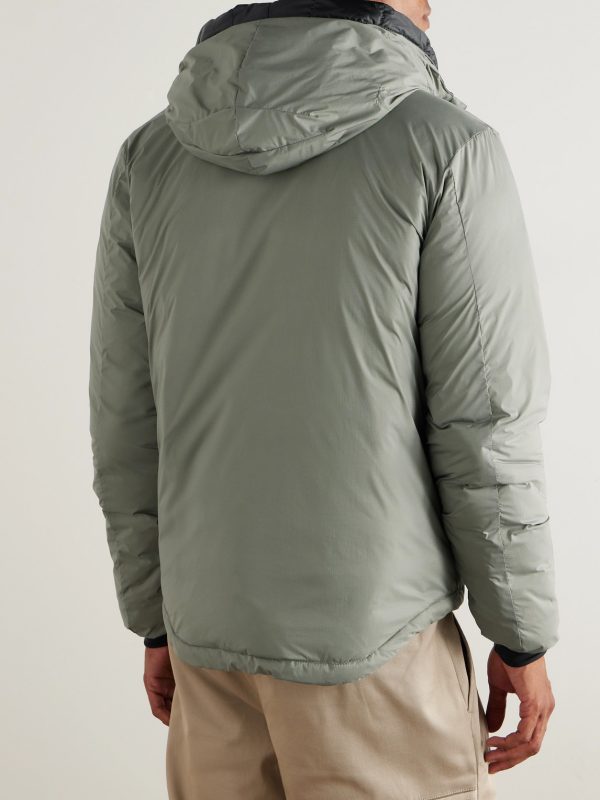 Lodge Packable Quilted Nylon-Ripstop Down Hooded Jacket - BK Lodge Packable Quilted Nylon-Ripstop Down Hooded Jacket - BK