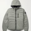 Lodge Packable Quilted Nylon-Ripstop Down Hooded Jacket Lodge Packable Quilted Nylon-Ripstop Down Hooded Jacket