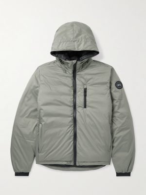 Lodge Packable Quilted Nylon-Ripstop Down Hooded Jacket Lodge Packable Quilted Nylon-Ripstop Down Hooded Jacket