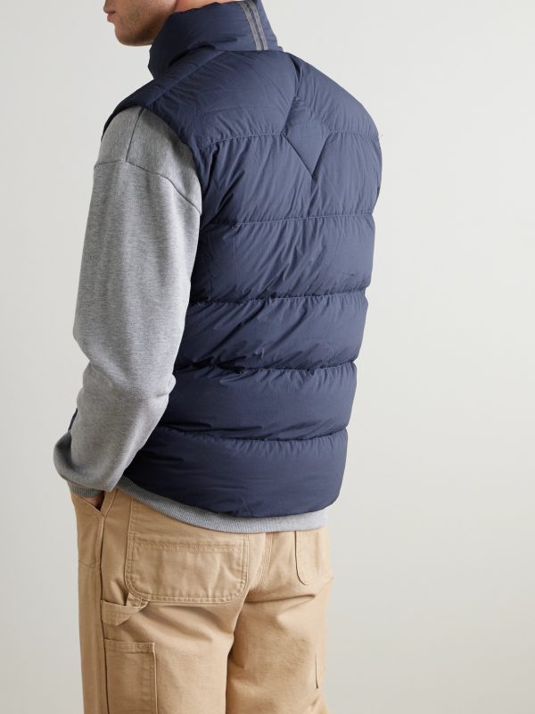 Crofton Slim-Fit Logo-Appliquéd Quilted Enduraluxe® Down Gilet - BK Crofton Slim-Fit Logo-Appliquéd Quilted Enduraluxe® Down Gilet - BK