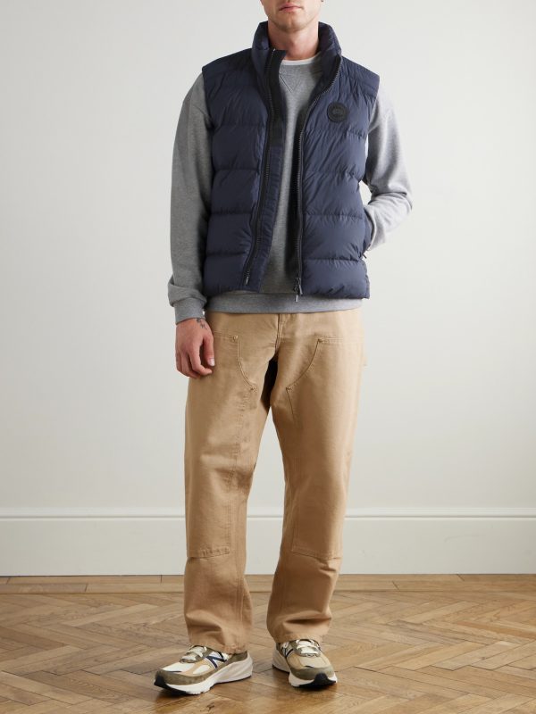 Crofton Slim-Fit Logo-Appliquéd Quilted Enduraluxe® Down Gilet - OU Crofton Slim-Fit Logo-Appliquéd Quilted Enduraluxe® Down Gilet - OU