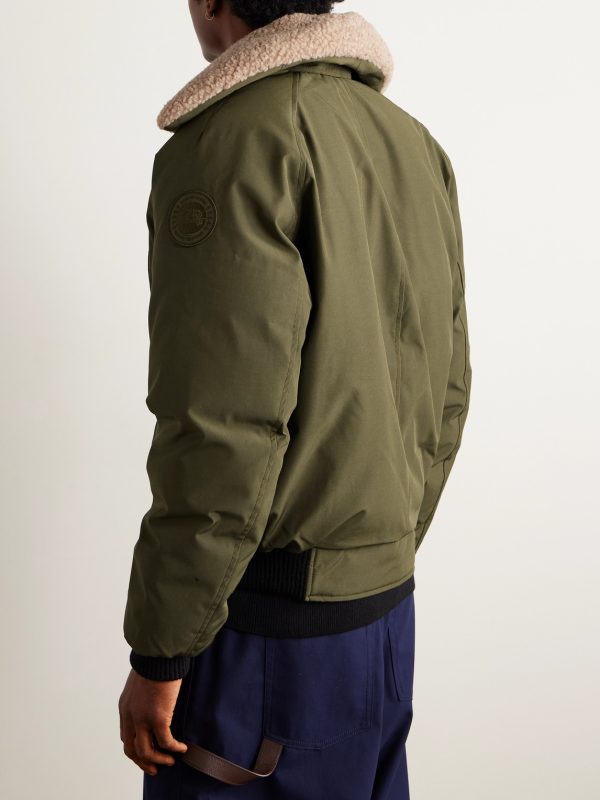 Chilliwack Recycled Wool-Blend Fleece and Shell Down Bomber Jacket - BK Chilliwack Recycled Wool-Blend Fleece and Shell Down Bomber Jacket - BK
