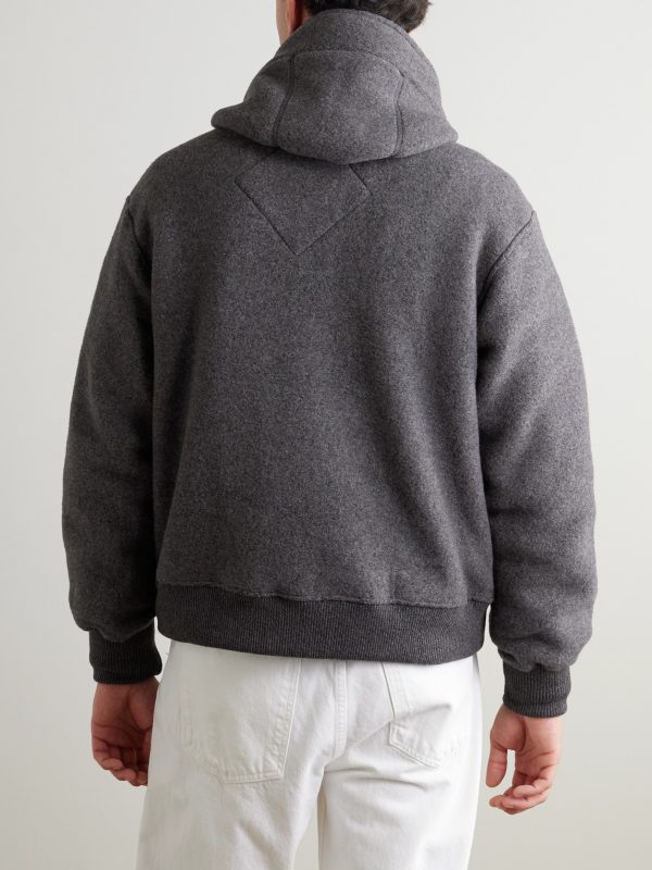 Chilliwack Recycled Wool-Blend Fleece Zip-Up Hoodie - BK