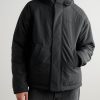 Alberni Reversible Ripstop and Wool-Blend Fleece Hooded Jacket - E2 Alberni Reversible Ripstop and Wool-Blend Fleece Hooded Jacket - E2