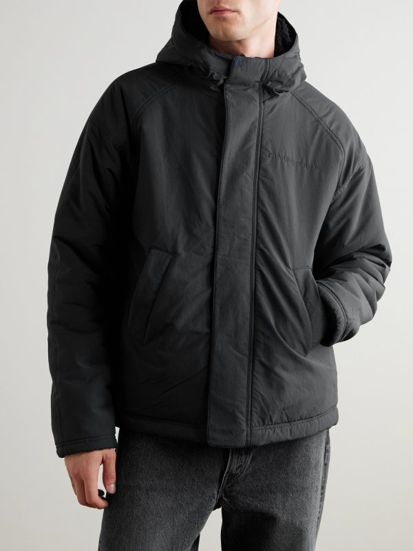 Alberni Reversible Ripstop and Wool-Blend Fleece Hooded Jacket - E2 Alberni Reversible Ripstop and Wool-Blend Fleece Hooded Jacket - E2