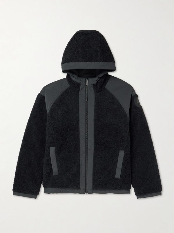 Alberni Reversible Ripstop and Wool-Blend Fleece Hooded Jacket Alberni Reversible Ripstop and Wool-Blend Fleece Hooded Jacket