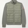 HyBridge Slim-Fit Quilted Down Shell and Merino Wool Jacket HyBridge Slim-Fit Quilted Down Shell and Merino Wool Jacket