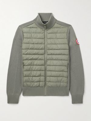 HyBridge Slim-Fit Quilted Down Shell and Merino Wool Jacket HyBridge Slim-Fit Quilted Down Shell and Merino Wool Jacket