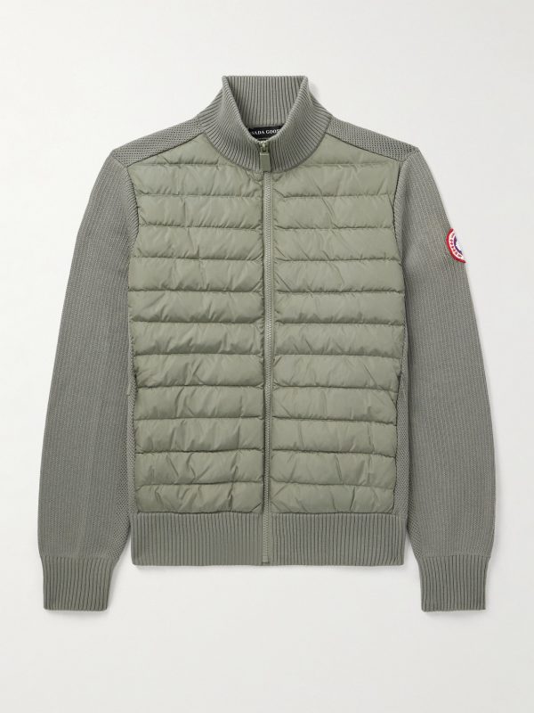 HyBridge Slim-Fit Quilted Down Shell and Merino Wool Jacket HyBridge Slim-Fit Quilted Down Shell and Merino Wool Jacket