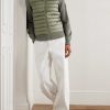HyBridge Slim-Fit Quilted Down Shell and Merino Wool Jacket - OU HyBridge Slim-Fit Quilted Down Shell and Merino Wool Jacket - OU