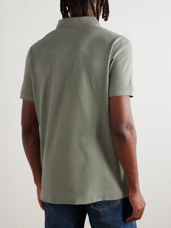 Beckley Logo-Appliquéd Cotton-Piqué Polo Shirt - BK