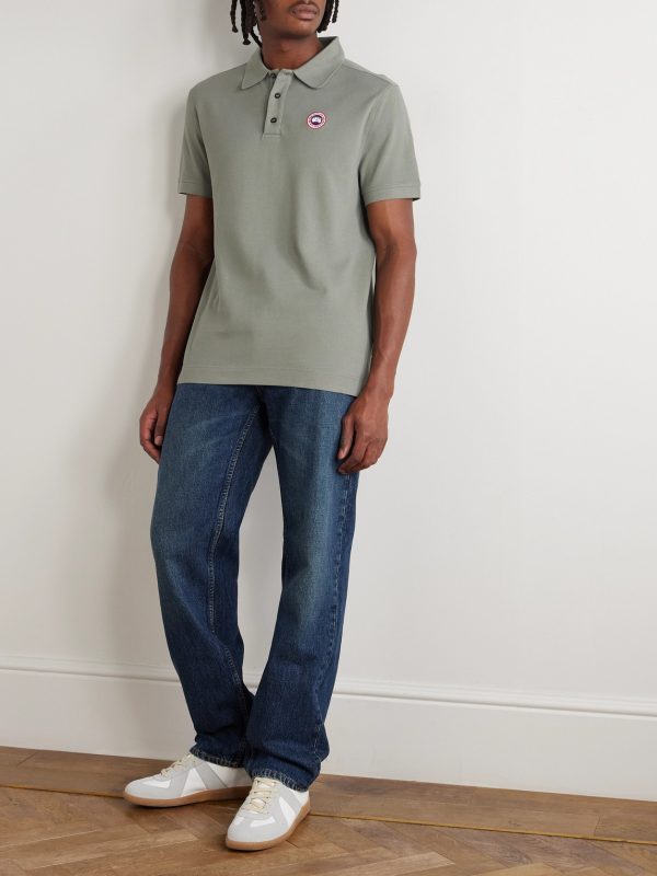Beckley Logo-Appliquéd Cotton-Piqué Polo Shirt - OU