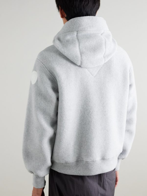 Chilliwack Recycled Wool-Blend Fleece Zip-Up Hoodie - BK