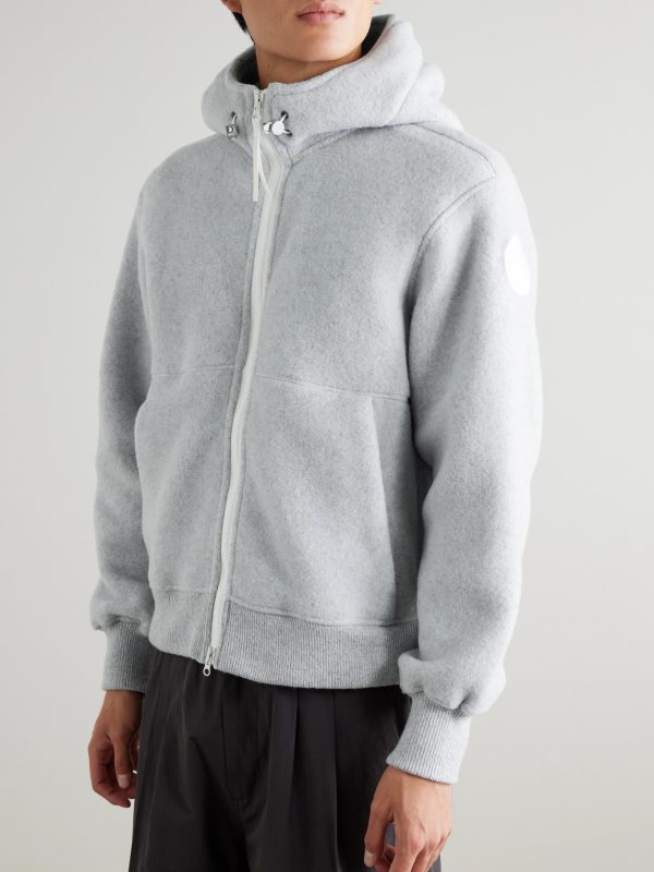 Chilliwack Recycled Wool-Blend Fleece Zip-Up Hoodie - FR