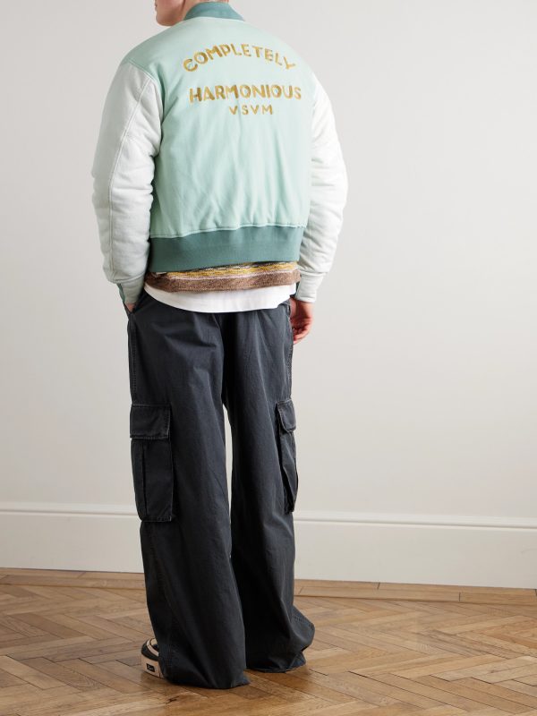 Varsity Era Embroidered Padded Cotton Down Jacket - OU Varsity Era Embroidered Padded Cotton Down Jacket - OU