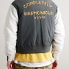 Varsity Era Embroidered Padded Cotton Down Jacket - BK Varsity Era Embroidered Padded Cotton Down Jacket - BK
