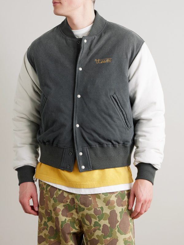 Varsity Era Embroidered Padded Cotton Down Jacket - FR Varsity Era Embroidered Padded Cotton Down Jacket - FR