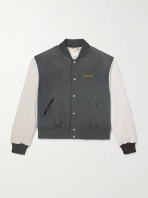 Varsity Era Embroidered Padded Cotton Down Jacket Varsity Era Embroidered Padded Cotton Down Jacket