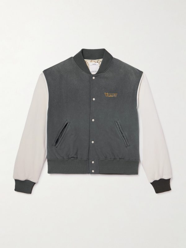 Varsity Era Embroidered Padded Cotton Down Jacket Varsity Era Embroidered Padded Cotton Down Jacket