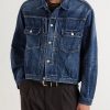 Social Sculpture 101 X DMGD-1010 Cropped Distressed Selvedge Denim Jacket - FR Social Sculpture 101 X DMGD-1010 Cropped Distressed Selvedge Denim Jacket - FR