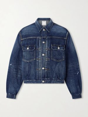 Social Sculpture 101 X DMGD-1010 Cropped Distressed Selvedge Denim Jacket Social Sculpture 101 X DMGD-1010 Cropped Distressed Selvedge Denim Jacket