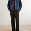 Social Sculpture 101 X DMGD-1010 Cropped Distressed Selvedge Denim Jacket - OU Social Sculpture 101 X DMGD-1010 Cropped Distressed Selvedge Denim Jacket - OU