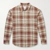 Lumber Checked Wool and Linen-Blend Twill Shirt Lumber Checked Wool and Linen-Blend Twill Shirt