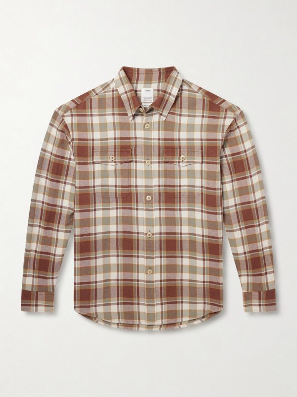 Lumber Checked Wool and Linen-Blend Twill Shirt Lumber Checked Wool and Linen-Blend Twill Shirt