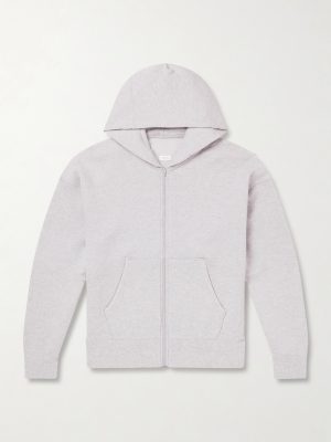 Jumbo Wool and Cotton-Blend Jersey Zip-Up Hoodie