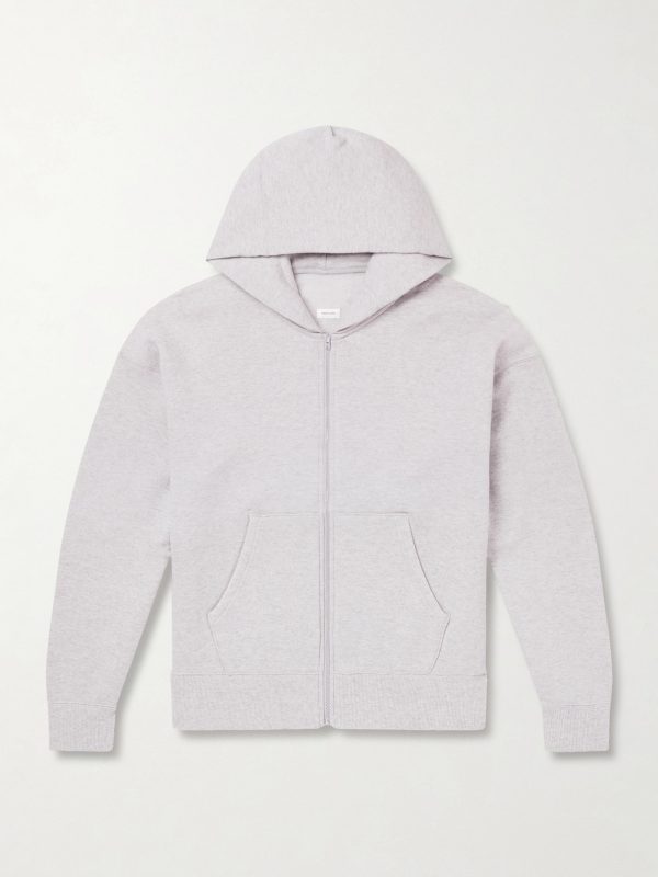 Jumbo Wool and Cotton-Blend Jersey Zip-Up Hoodie Jumbo Wool and Cotton-Blend Jersey Zip-Up Hoodie