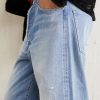 Social Sculpture 01 Wide-Leg Distressed Selvedge Jeans - CU