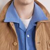 Carrow Convertible-Collar Wool and Linen-Blend Shirt - CU Carrow Convertible-Collar Wool and Linen-Blend Shirt - CU