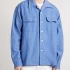 Carrow Convertible-Collar Wool and Linen-Blend Shirt - FR Carrow Convertible-Collar Wool and Linen-Blend Shirt - FR