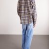 Lumber Checked Wool and Linen-Blend Twill Shirt - BK Lumber Checked Wool and Linen-Blend Twill Shirt - BK