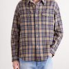 Lumber Checked Wool and Linen-Blend Twill Shirt - FR Lumber Checked Wool and Linen-Blend Twill Shirt - FR