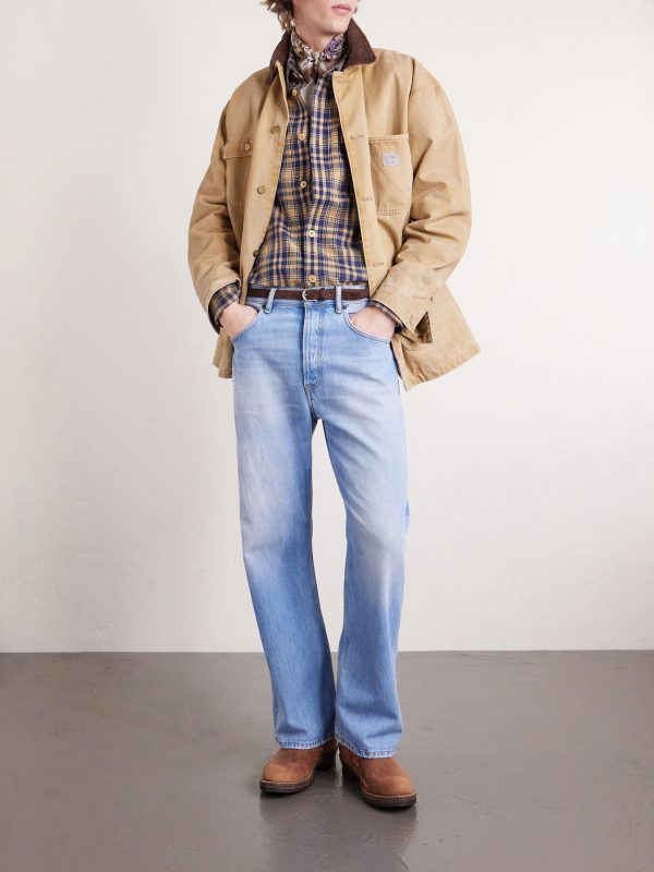Lumber Checked Wool and Linen-Blend Twill Shirt - OU Lumber Checked Wool and Linen-Blend Twill Shirt - OU