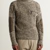 Shell-Trimmed Virgin Wool Rollneck Sweater - FR