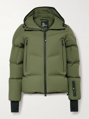 Quilted Tech-Poplin Hooded Down Jacket Quilted Tech-Poplin Hooded Down Jacket