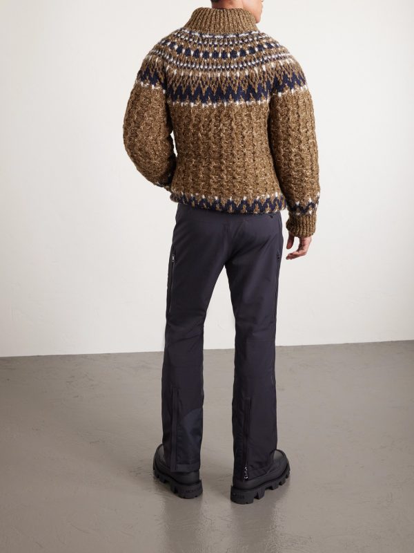 Indren Virgin Wool-Blend Jacquard Down Jacket - BK Indren Virgin Wool-Blend Jacquard Down Jacket - BK
