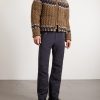 Indren Virgin Wool-Blend Jacquard Down Jacket - OU Indren Virgin Wool-Blend Jacquard Down Jacket - OU