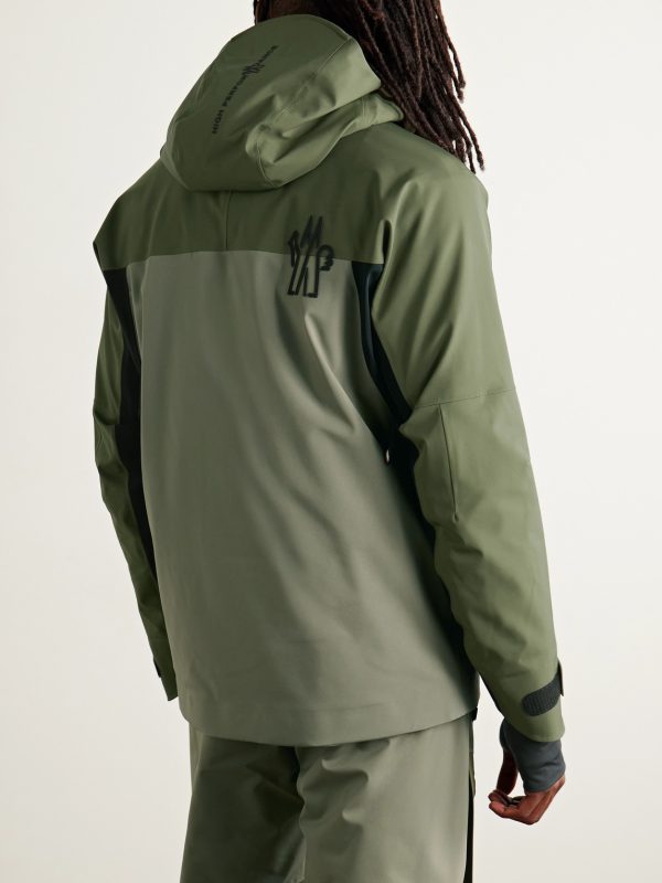 Vallatscha Colour-Block Logo-Appliquéd Padded Hooded Down Ski Jacket - BK Vallatscha Colour-Block Logo-Appliquéd Padded Hooded Down Ski Jacket - BK
