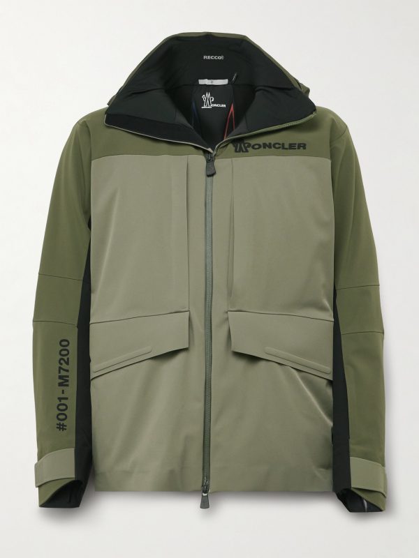 Vallatscha Colour-Block Logo-Appliquéd Padded Hooded Down Ski Jacket Vallatscha Colour-Block Logo-Appliquéd Padded Hooded Down Ski Jacket